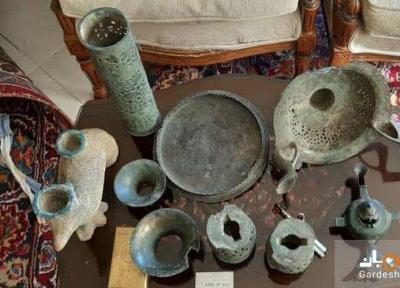 کشف عتیقه جات 1500ساله از منزلی در سمنان، عکس