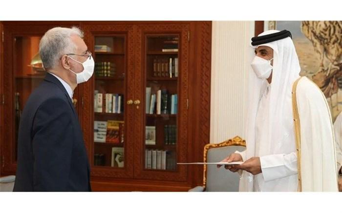 سفیر جدید ایران استوارنامه خود را تقدیم امیر قطر کرد