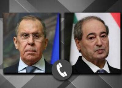 گفتگوی تلفنی وزرای خارجه روسیه و سوریه