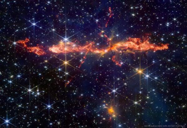 شکار خیره کننده تلسکوپ جیمز وب از جت اژدها؛ فوران آتشین در دل ستاره های نوزاد