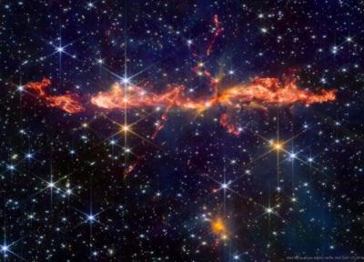 شکار خیره کننده تلسکوپ جیمز وب از جت اژدها؛ فوران آتشین در دل ستاره های نوزاد